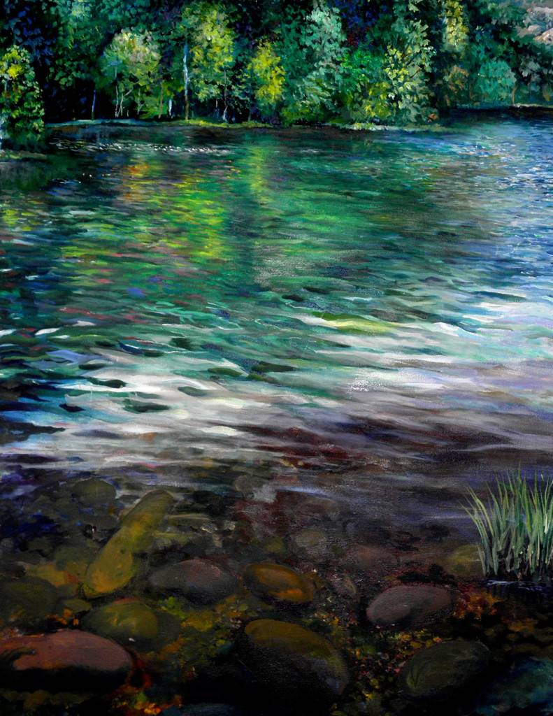 Beavers' Bend Oklahoma, Original Oil Painting on Canvas