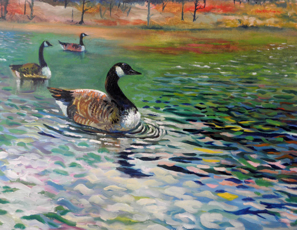 Original art on canvas_painting for sale_wildlife art_bird painting