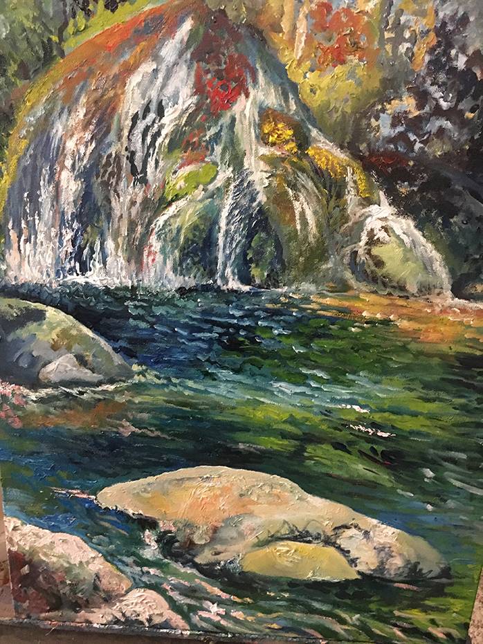 Original Art: oil on canvas: Turner Falls, OK