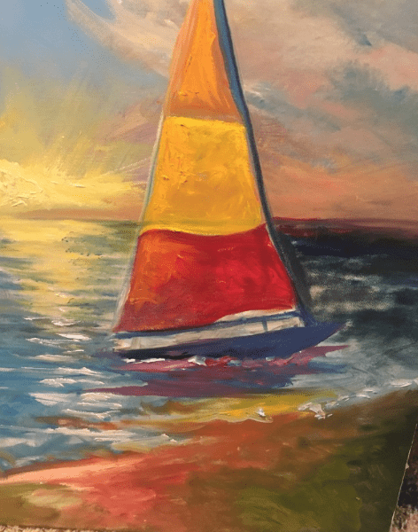 Sail boat on Lake Ray Hubbard